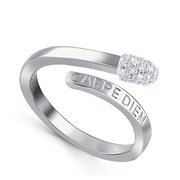 Серебряное кольцо «Спичка» 
